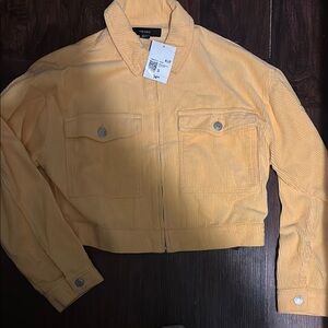 Forever 21 Yellow Bomber Jacket